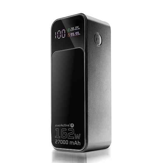 Універсальна мобільна батарея everActive EB-27Q Ultra 27000mAh Black ( 18817 ) Харків