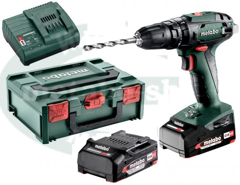 Професійний акумуляторний ударний шурупокрут Metabo SB 18 : з АКБ 2шт-18V 2Ah (602245560) Київ - фото 1