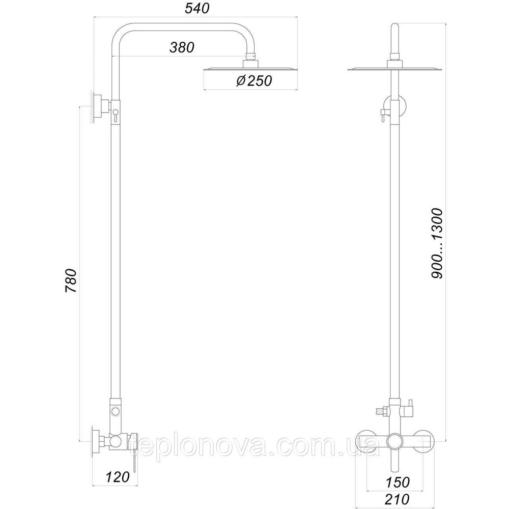 Душевая система Globus Lux WIEN SBT2-SH-05 Черновцы - изображение 4