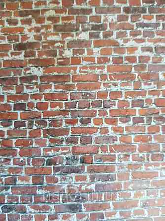 Шпалери вінілові Grandeco One roll one motif 2 A39201 панно 3д лофт під цеглу коричневий червоний чорний Київ