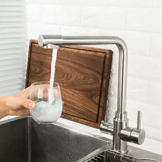 Змішувач для кухні з підключенням до фільтра Frap F43899-1 сатин Київ