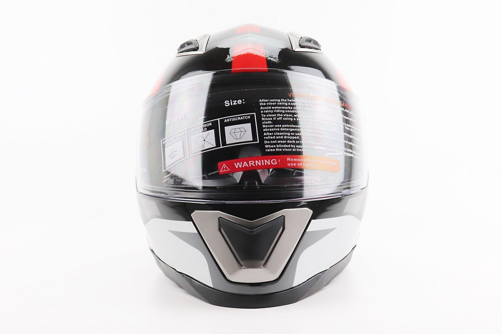 Шолом інтеграл, закритий BLD-M62 S (55-56см), ЧОРНИЙ/БІЛО-ЧЕРВОНИЙ Київ - фото 4