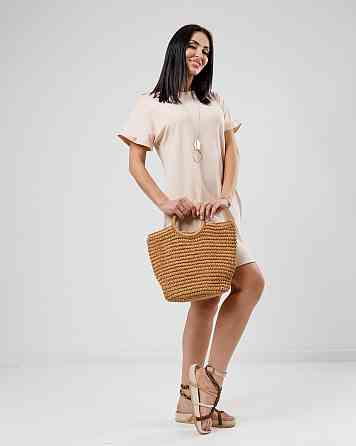 Летнее платье с карманами Nirvana 46-48, Бежевый Киев