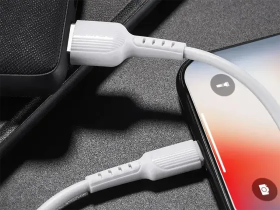 Кабель USB - Lightning Borofone BX16 Easy 1м 2А швидка зарядка для iPhone iPad шнур із захисним чіпом білий Одеса