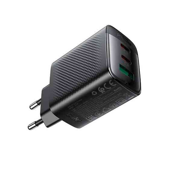 Сетевое зарядное устройство ACEFAST A108 PD67W GaN (2*USB-C+USB-A) charger Black Киев