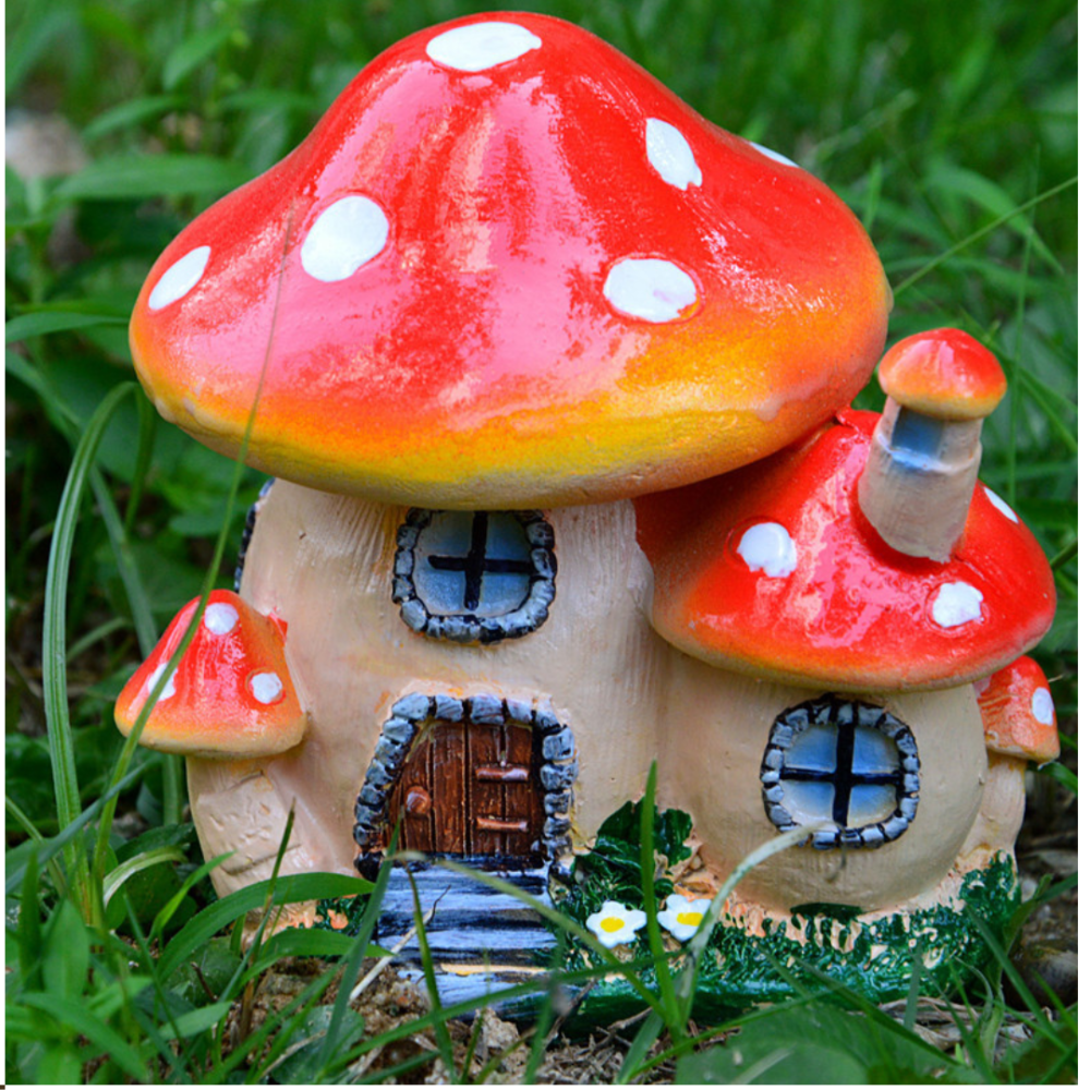 Садовый Гриб-Домик из полистоуна 10 х 9.5 х 8 см Одесса - изображение 1