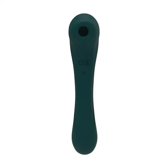 Вібратор та вакуумний кліторальний стимулятор 2-в-1 Alive Quiver Teal оновлена ​​модель Львів