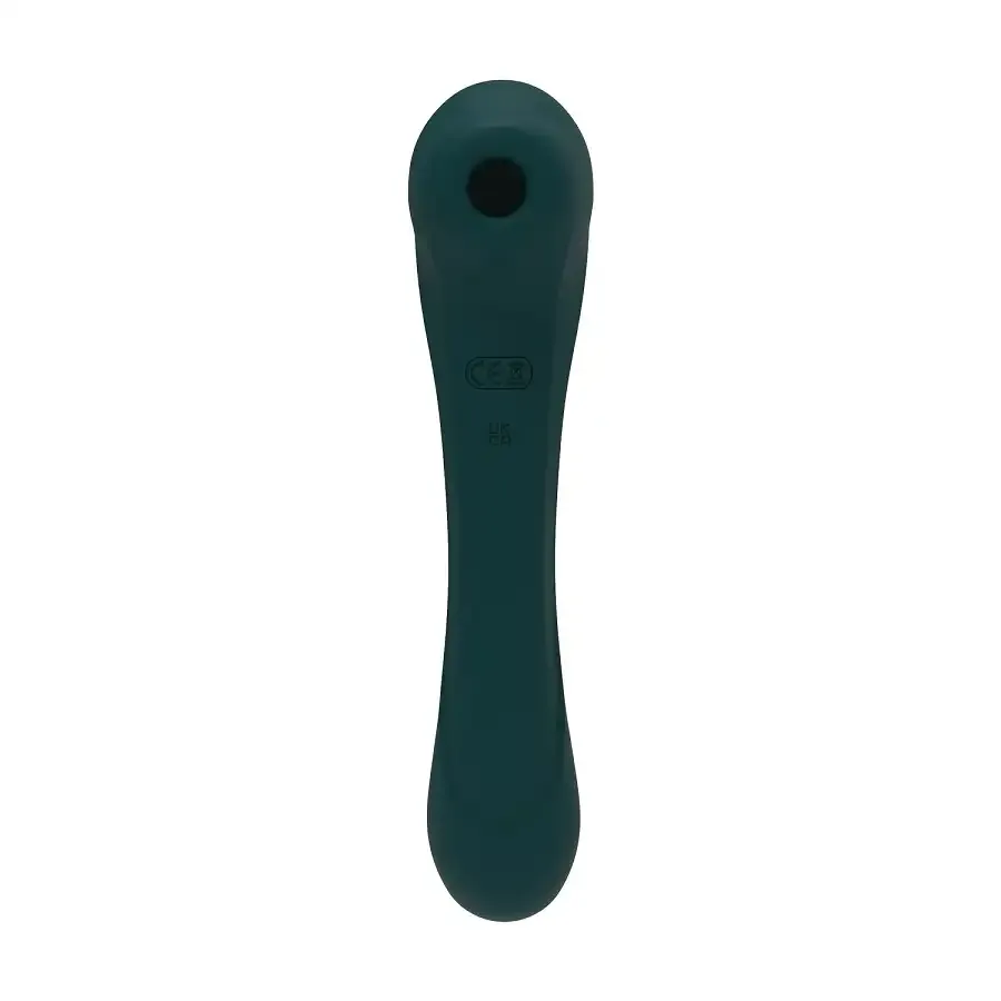 Вібратор та вакуумний кліторальний стимулятор 2-в-1 Alive Quiver Teal оновлена ​​модель Львів - фото 2