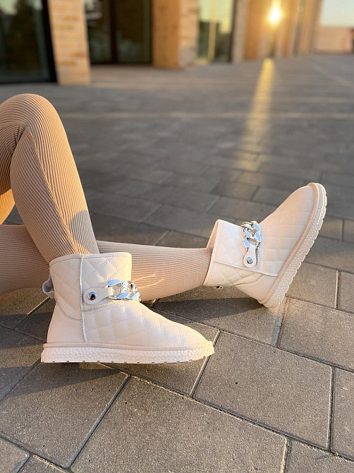 Lonza Угги жіночі LONZA бежеві натуральна шкіра висота 13 см розмір 41 (218-28F 4889) Коломия - фото 4