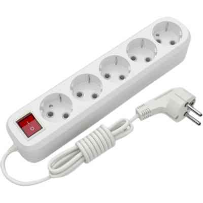 Сетевой удлинитель Electrum C-ES-1814 3.0m, 5 роз, white (C-ES-1814) Винница