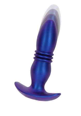 Анальная пробка с вибрацией и фрикциями Toy Joy The Tough, с пультом, синий Sex Aura Киев