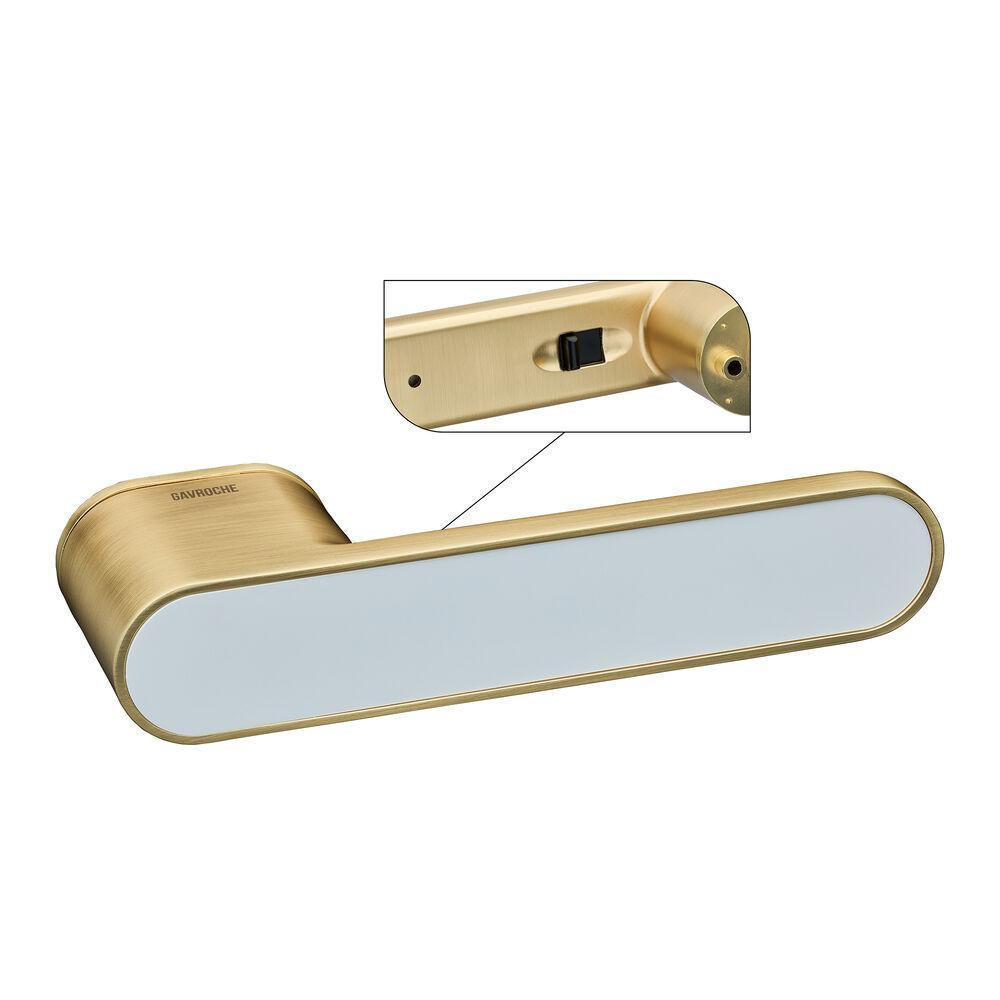 Ручки с магнитным механизмом Gavroche GRclick Gold SB/W сатиновое золото с белой вставкой Киев - изображение 5