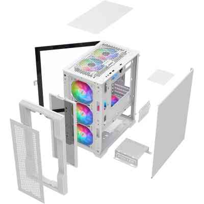 Корпус 1stPlayer T3-WH-4F1-W Винница