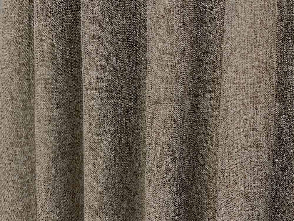 Комплект коротких штор VR-Textil Льон ELEMENTA № 1864ш Сіро-коричневий 140х170см 2 шт (35-0441) Київ - фото 8