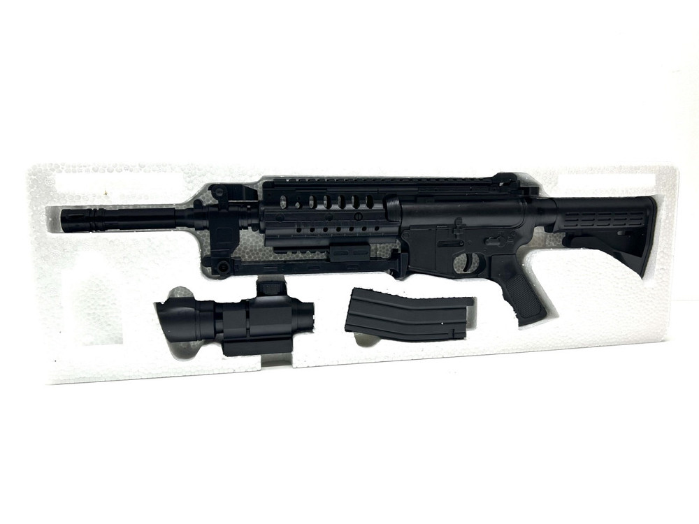 Автомат із кульками лазер ліхтарик батарейки Чорний (0902C) Чернігів - фото 8