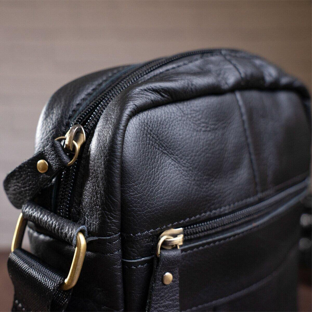 Сумка мужская флотар Vintage 14721 Черная Киев - изображение 6