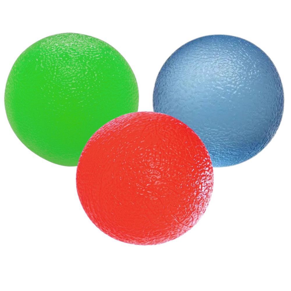 Набір силіконових еспандерів-м'яч тренажер для кисті PowerPlay PP-4339 Grip Ball Set набір 3 шт. Київ - фото 1