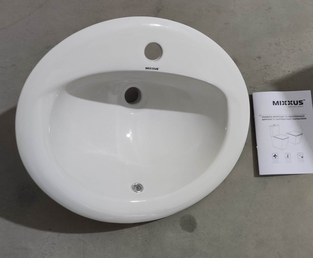 Раковина врізна на стільницю Mixxus Premium TOPPER-1602 515х400х200mm з отвором під змішувач та пер  ( MP6572 ) 20190 Харків - фото 2
