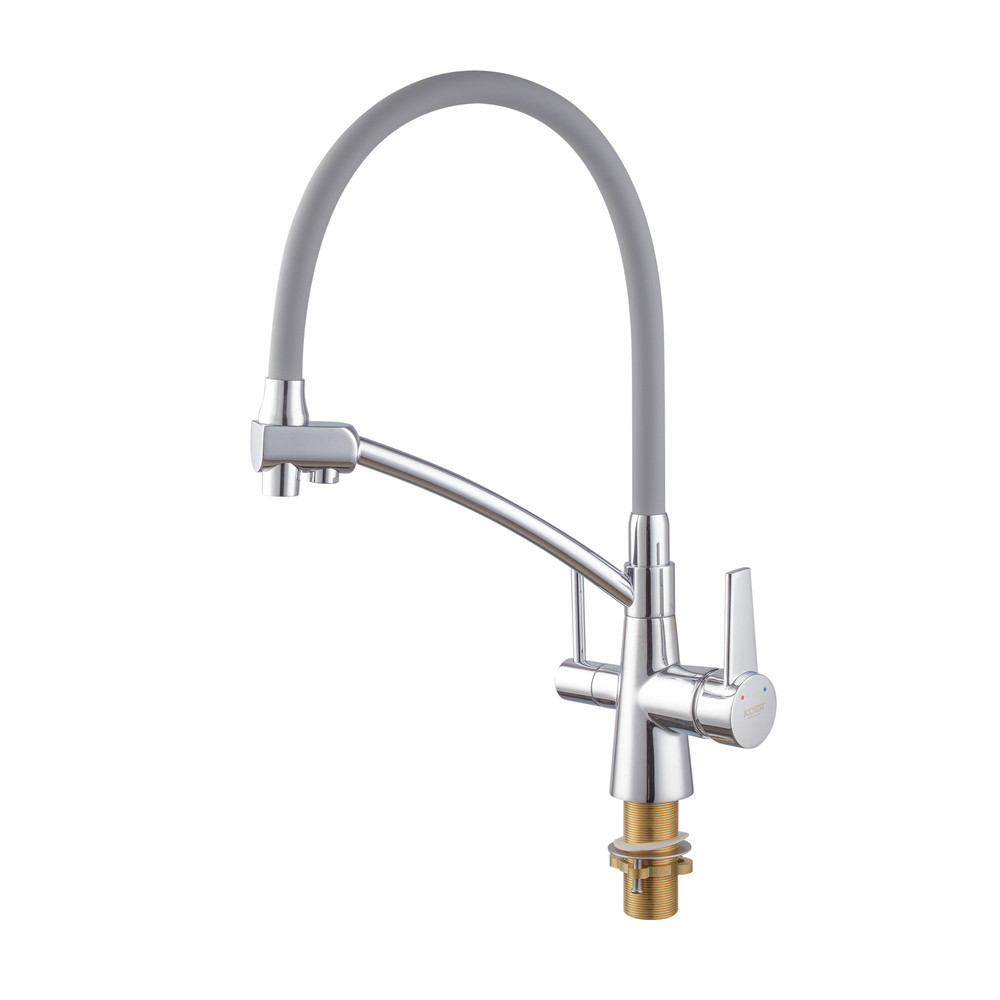 Кухонний змішувач KOER KB-72003-01 з силіконовим виливом та виходом для питної води KR3375 Харків - фото 2