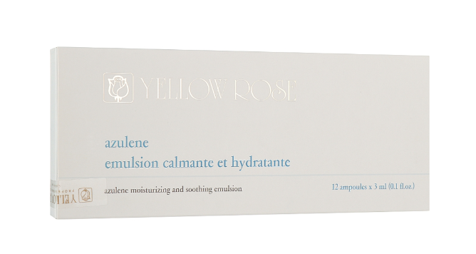 Сыворотка с азуленом AZULENE EMULSION CALMANTE ET HYDRATANTE Yellow Rose 12 ампул по 3 мл Днепр - изображение 1