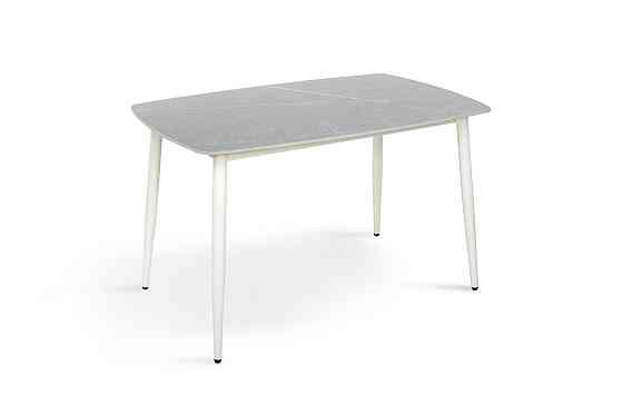 Стіл КИПАРИС 120*80, білий/ сірий мармур Киев