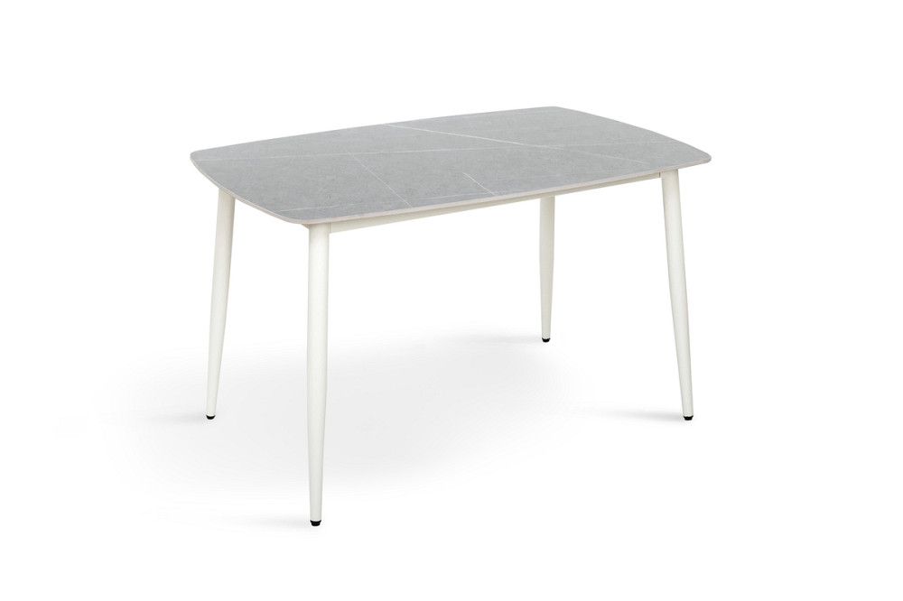 Стіл КИПАРИС 120*80, білий/ сірий мармур Киев - изображение 1