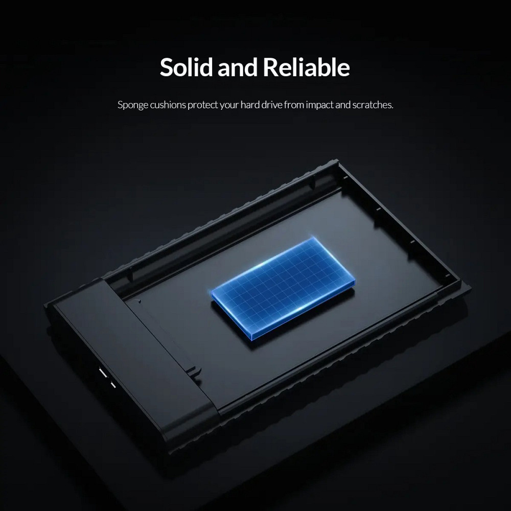 Зовнішня кишеня Orico 2521U3 для 2.5" HD/SD USB 3.0 (Чорний) Миколаїв - фото 4