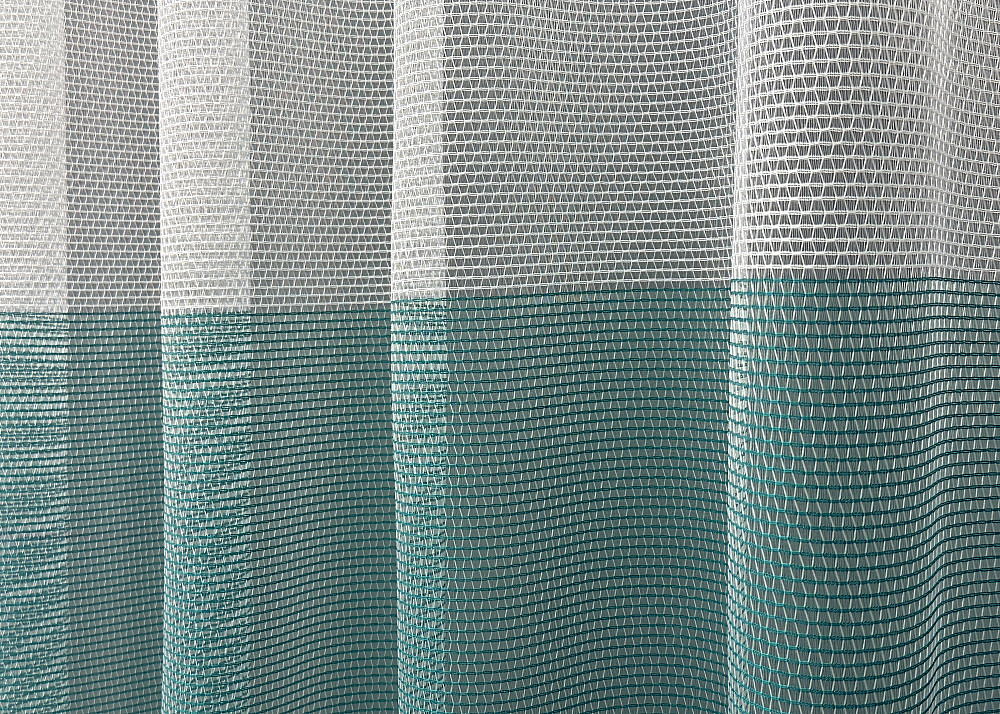 Тюль VR-Textil 1749т Сітка Льон Білий з бірюзовим 300х250 см (42-0758) Київ - фото 5