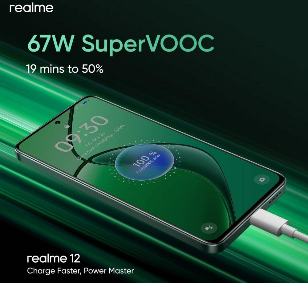 Телефон Realme 12 4G 8/256Gb. 8/512Gb. Green Global NFC 67w. Amoled 120Hz. Sony LYT -6 Киев - изображение 2
