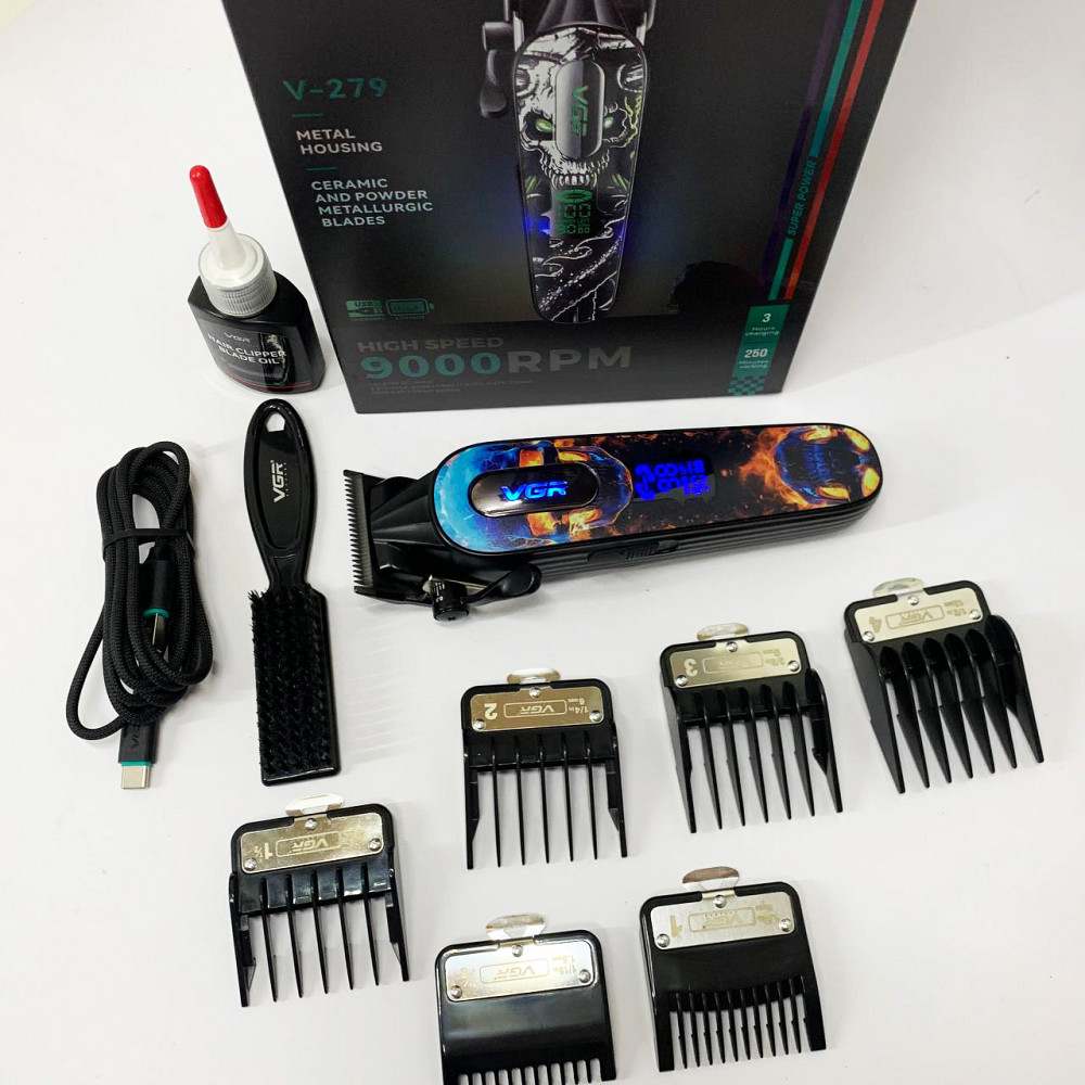 Універсальний тример для чоловіків VGR V-279 RED, Машинка для стрижки волосся електрична NQ-18 Львів - фото 6