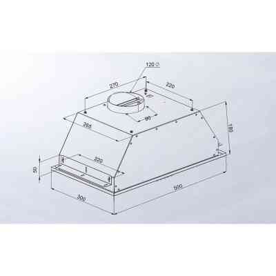 Витяжка кухонна Artel ART CANOPI 350 Grey Вінниця