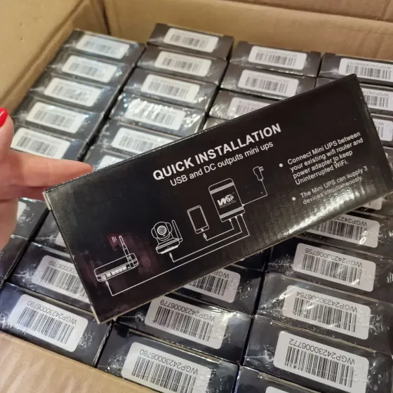 Источник бесперебойного питания для роутера 10400Mah, USB выходы, DC 5V, 9V, 12V. ИБП для Роутеров Коломыя