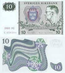 Швеція / Sweden 10 kronor 1983 Pick 52 UNC Полтава - фото 1