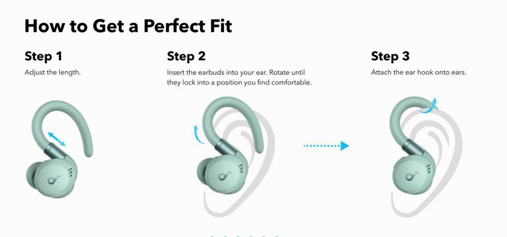 Bluetooth-гарнітура Anker SoundCore Sport X20 Green (A3968G61) ( Зелений ) Харків - фото 4