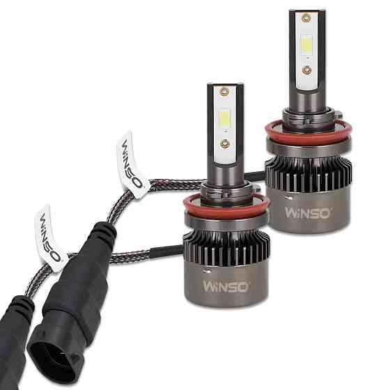 Автолампа Winso LED H8/H11/H16 12/24V 50Вт 5000Лм 6500K CSP3570 2шт Львів