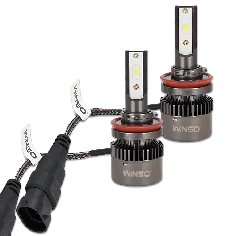 Автолампа Winso LED H8/H11/H16 12/24V 50Вт 5000Лм 6500K CSP3570 2шт Львів - фото 3