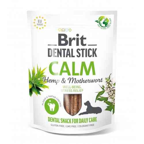 Ласощі для собак Brit Dental Stick Calm заспокійливі, коноплі та пустирник, 7 шт, 251 г Київ