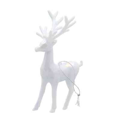 Прикраса декоративна Chomik Олень, пластик, білий, 9х15 см (5900779895928) Вінниця
