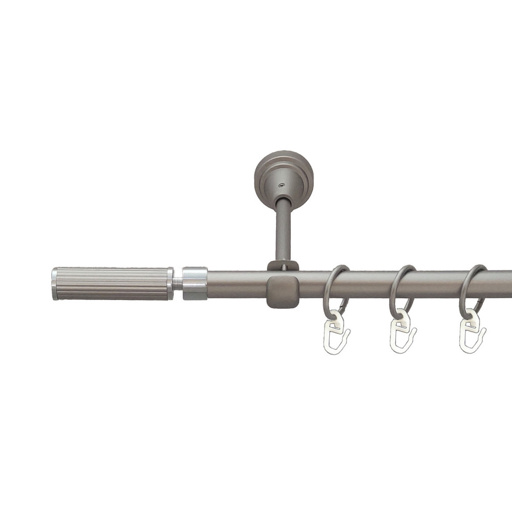 Карниз Orvit Галерія металевий однорядний відкритий Сатин 16 мм 240 см (6091289) Львов - изображение 1