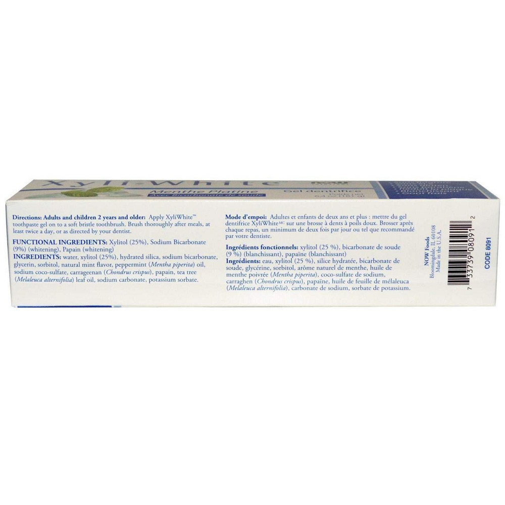 Зубна паста-гель без фтору Now Foods Toothpaste Gel 181 грам Київ - фото 3
