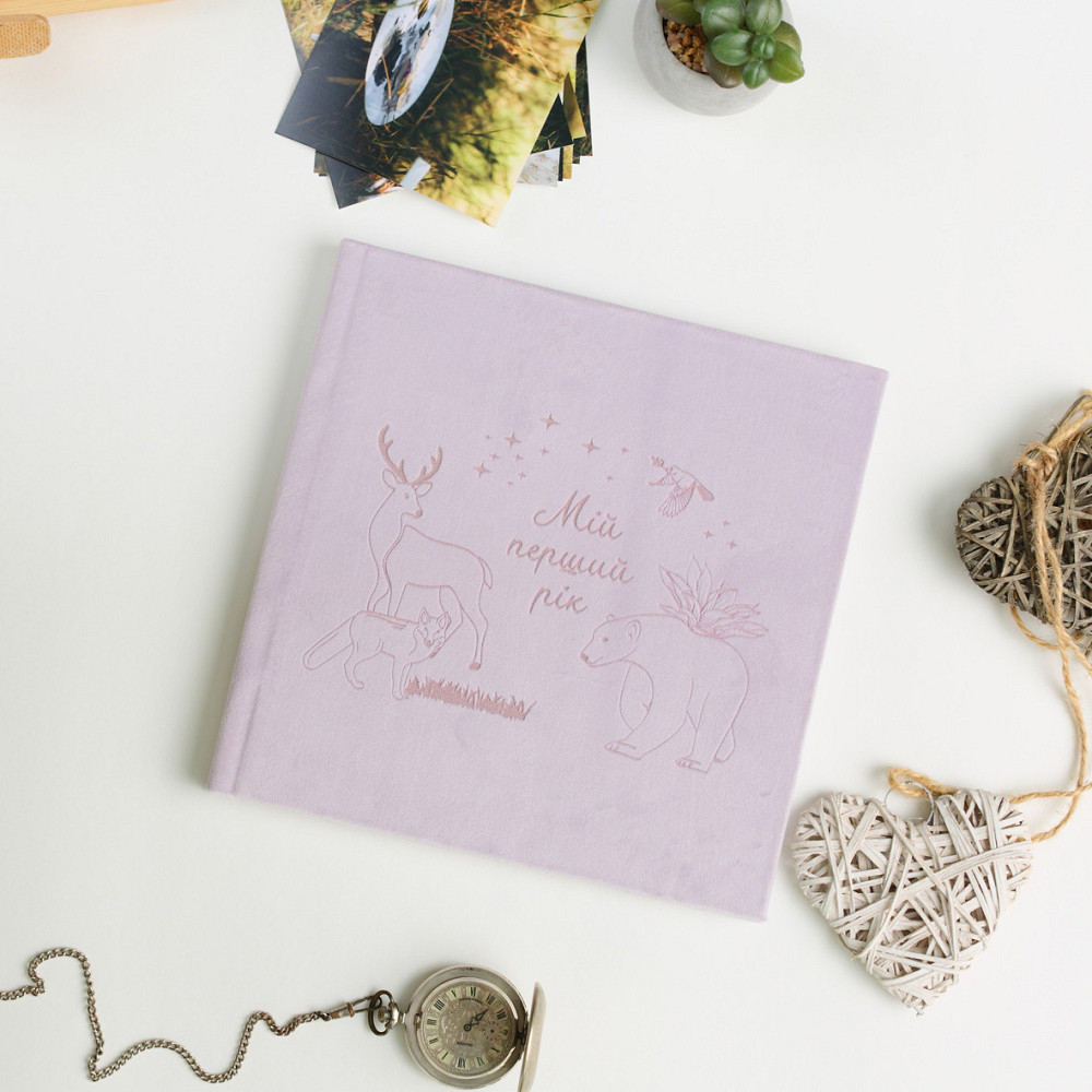 Дитяча метрика у велюровій лавандовій обкладинці Тернопіль - фото 1