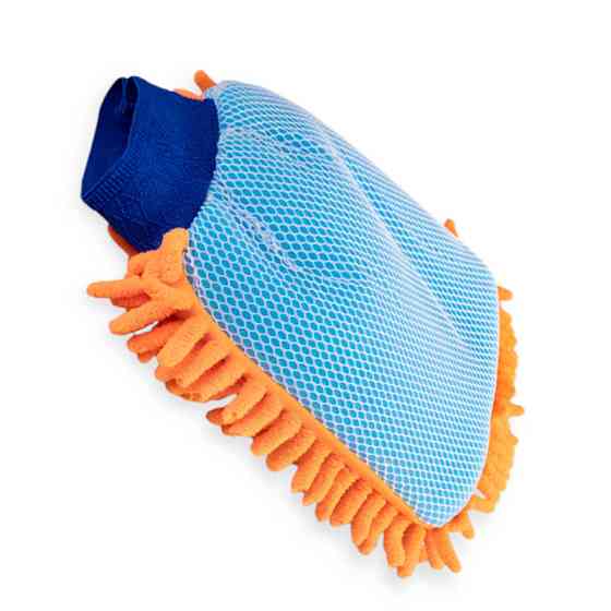 Губка мікрофібри для миття автомобіля "Рукавичка" 25х18 Мукачево