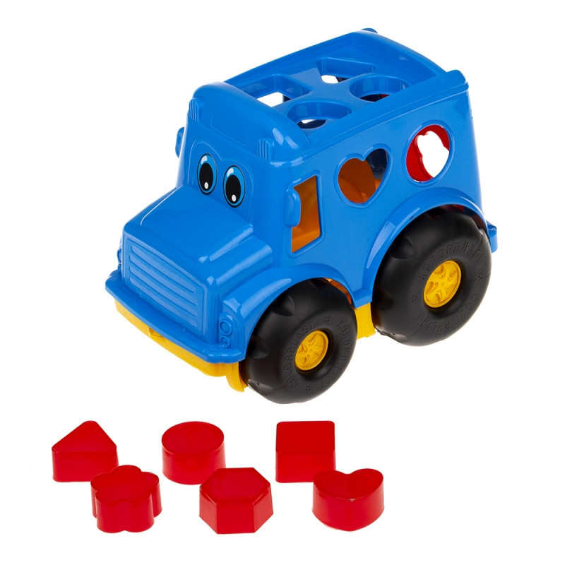 Сортер-автобус "Бусик" №1 Colorplast 0244  Синій Вінниця - фото 1