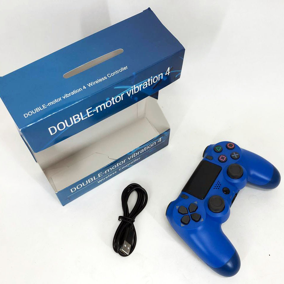 Джойстик DOUBLESHOCK для PS 4, бездротовий ігровий геймпад PS4/PC акумуляторний джойстик. Колір синій MI-38 Львів - фото 7