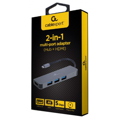 Концентратор Cablexpert USB-C 2-in-1 (A-CM-COMBO2-01) Винница - изображение 2