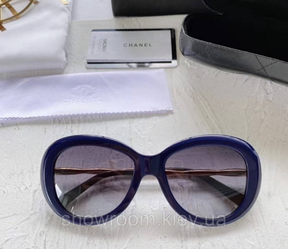 Жіночі сонцезахисні окуляри Ch (5429) blue Lux Київ - фото 2