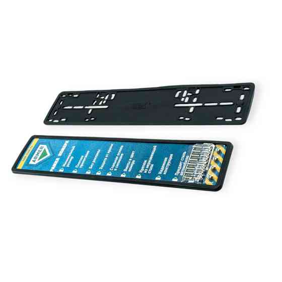 Рамка під номер "силікон" чорна з гвинтами (пара) Мукачево