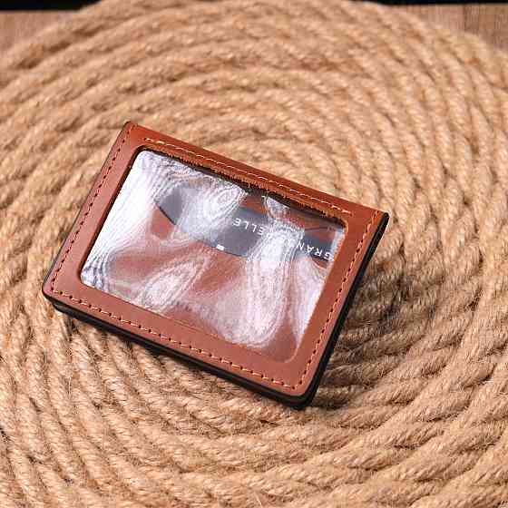 Обкладинка автодокументів у вінтажній шкірі Серце Світло-коричнева (GRANDE PELLE) Київ