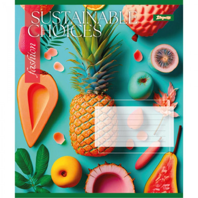 Зошит 1 вересня А5 Sustainable choices 96 аркушів, лінія (766769) Вінниця - фото 5