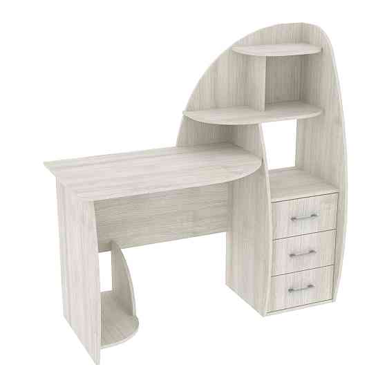 Стіл письмовий СКП-2 №10, Дуб Шамоні Світлий, 1300/550/1300 Львів